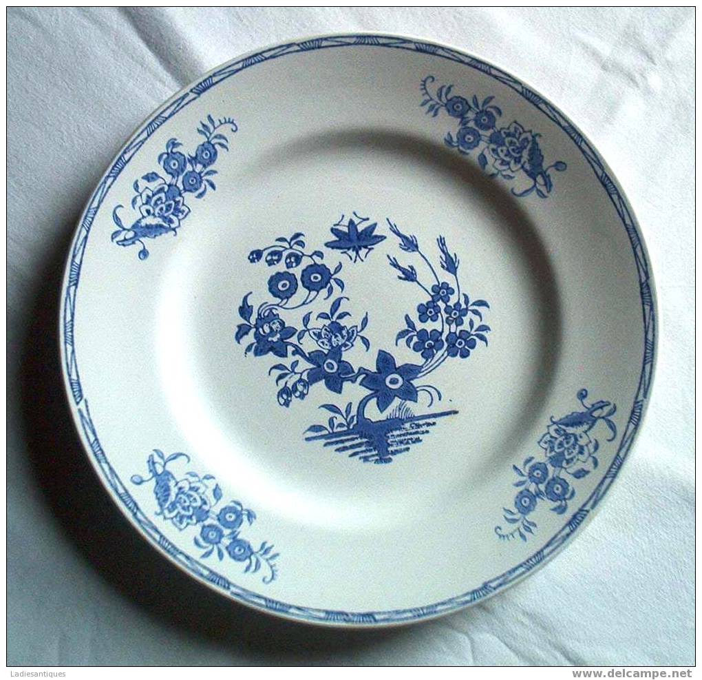 St Amand Décor à La Mouche - Assiette - Borde - Plate- AS 1670 - Saint Amand (FRA)