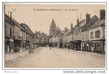 CPA 18 AUBIGNY SUR NERE - Rue De Prieure - Aubigny Sur Nere