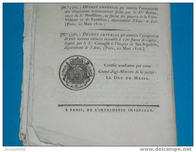 Bulletin Des Lois N° 283) Budget 1910 Et Pour 1911- Taxe Des Lettres + 1200Km - Confection De Routes Et Navigation - Décrets & Lois