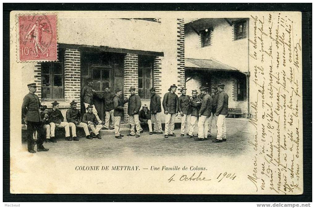 37 - METTRAY - COLONIE DE METTRAY - Une Famille De Colons - BELLE ANIMATION - CARTE PRÉCURSEUR - Mettray