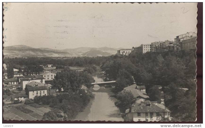 ESPAGNE...PAMPLONA..CUENEN DEL RIO ARGA Y PUENTE DE LA ROCHAPEA .....CPSM.... ECRITE. ‹(•¿•)› - Navarra (Pamplona)