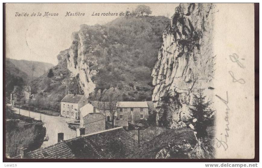 HASTIERE ..VALLEE DE LA MEUSE....LES ROCHERS DE TAHAUT........ ECRITE. ‹(•¿•)› - Hastière