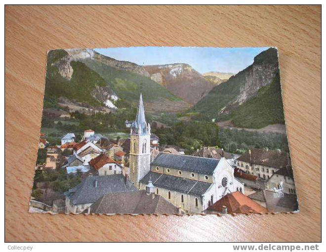 CPSM THORENS GLIERES En Avion Au-dessus De... Vue Panoramique Du Village - Thorens-Glières