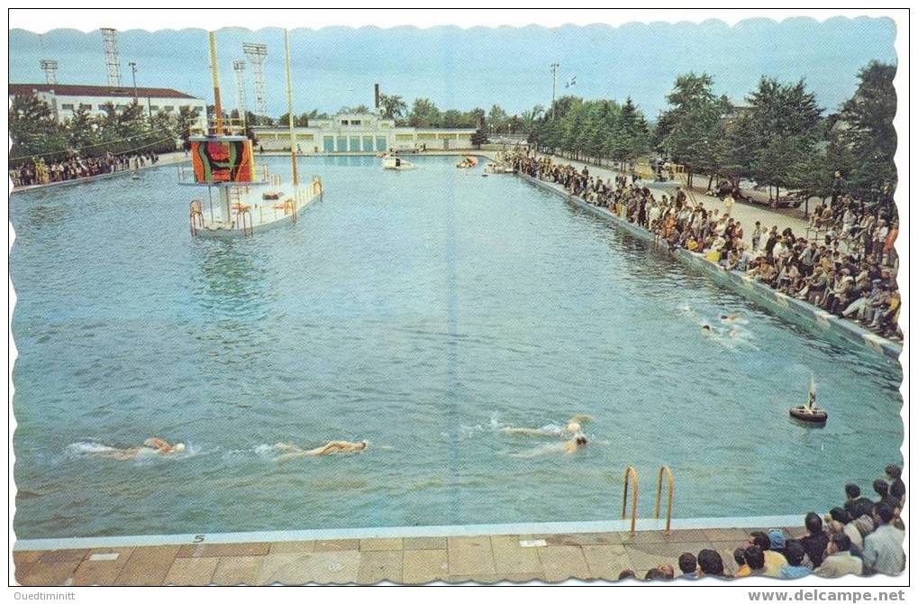 Québec.Trois-Rivières.La Plus Grande Piscine Extérieure Du Canada. Belle Cpsm. - Trois-Rivières