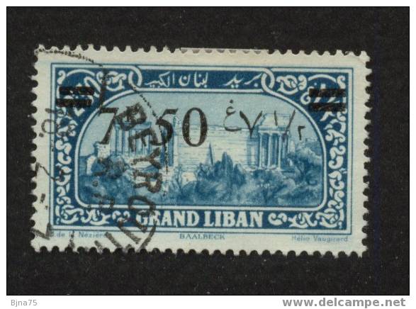 GRAND LIBAN    N°YT 78     -    Cote 2.30 Euro     -    Oblitéré BEYROUTH - Usati