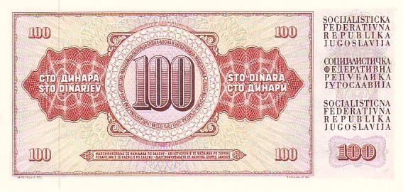 YOUGOSLAVIE    100 Dinara   Daté Du 04-11-1981    Pick 90b  Signature 11    *****BILLET  NEUF***** - Yougoslavie