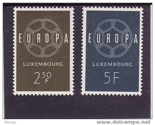 C5166 - Luxembourg Yv.no.567/8 Neufs** - 1959