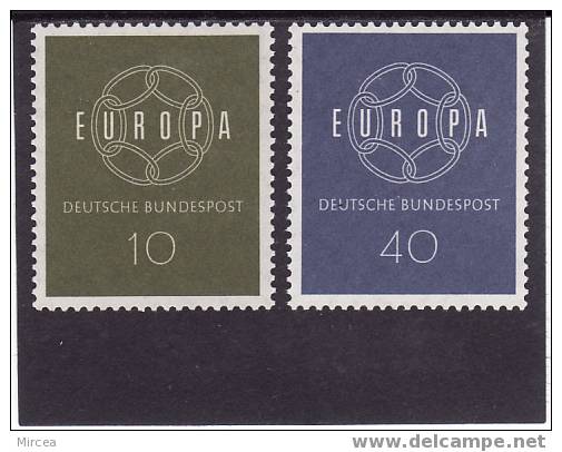 Allemagne - RF -  Yv.no.193/4 Neufs** - 1959