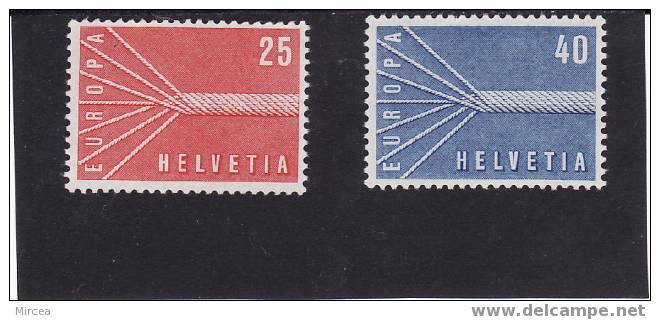 Suisse -  Yv.no.595/6 Neufs** - 1957