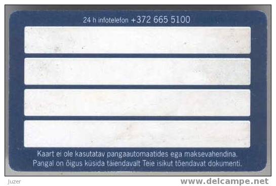 Estonia: Account Card From SEB Uhisbank - Credit Cards (Exp. Date Min. 10 Years)