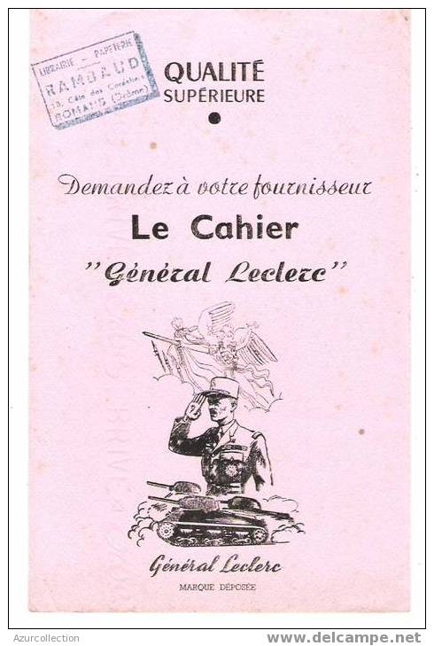 CAHIER GENERAL LECLERC .ROMAN .26 - L