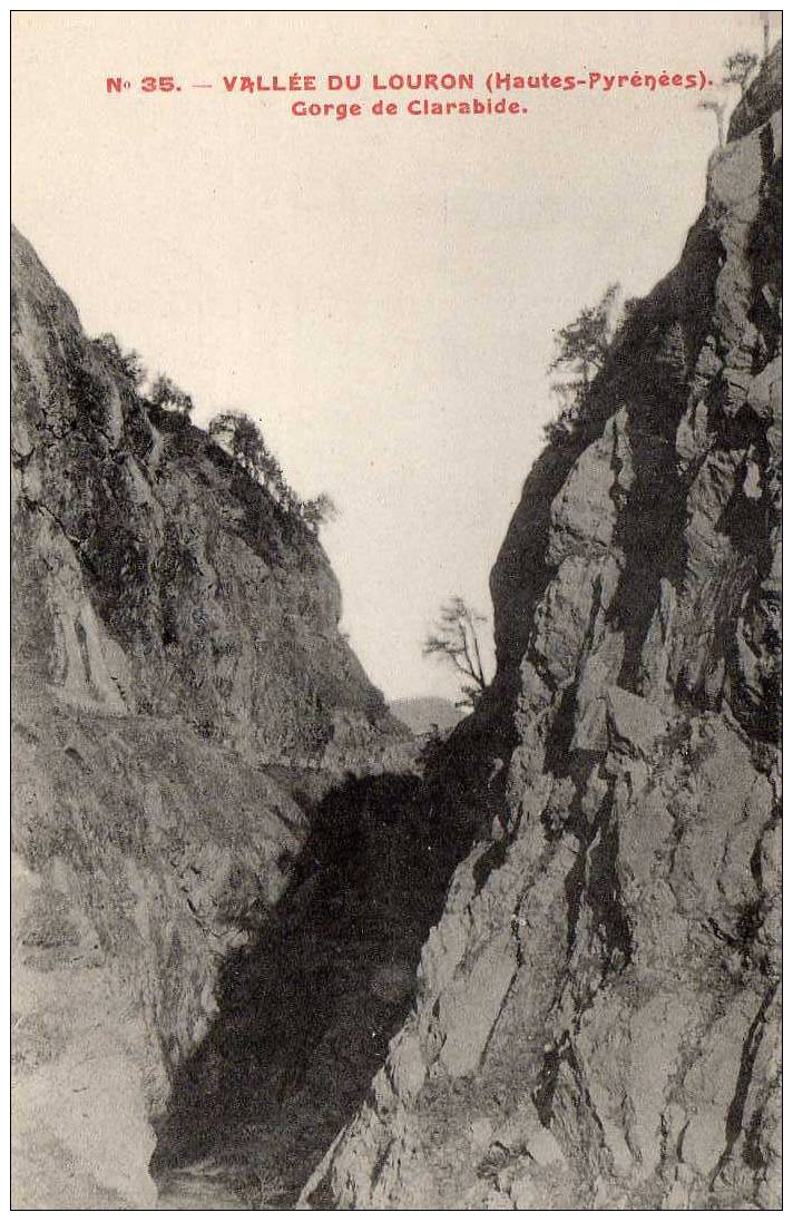 65 ARREAU (environs) Gorge De Clarabide, Vallée Du Louron, Hautes Pyrénées, Ed ? 35, 190? - Vielle Aure