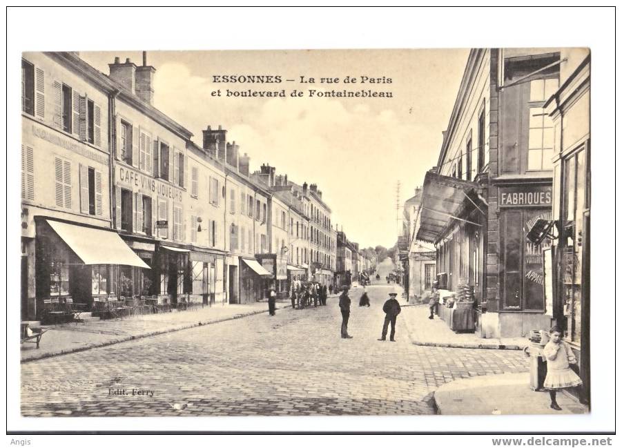 CPA---91----ESSONNES-----RUE DE PARIS---- - Essonnes