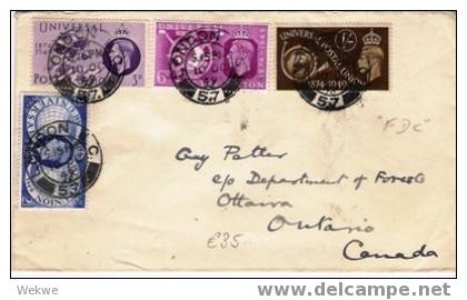 GBG063 / 1949 – UPU-FDC – London.Canada - ....-1951 Pre-Elizabeth II