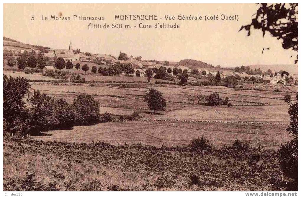 58 MONTSAUCHE Vue Générale  Beau Plan - Montsauche Les Settons