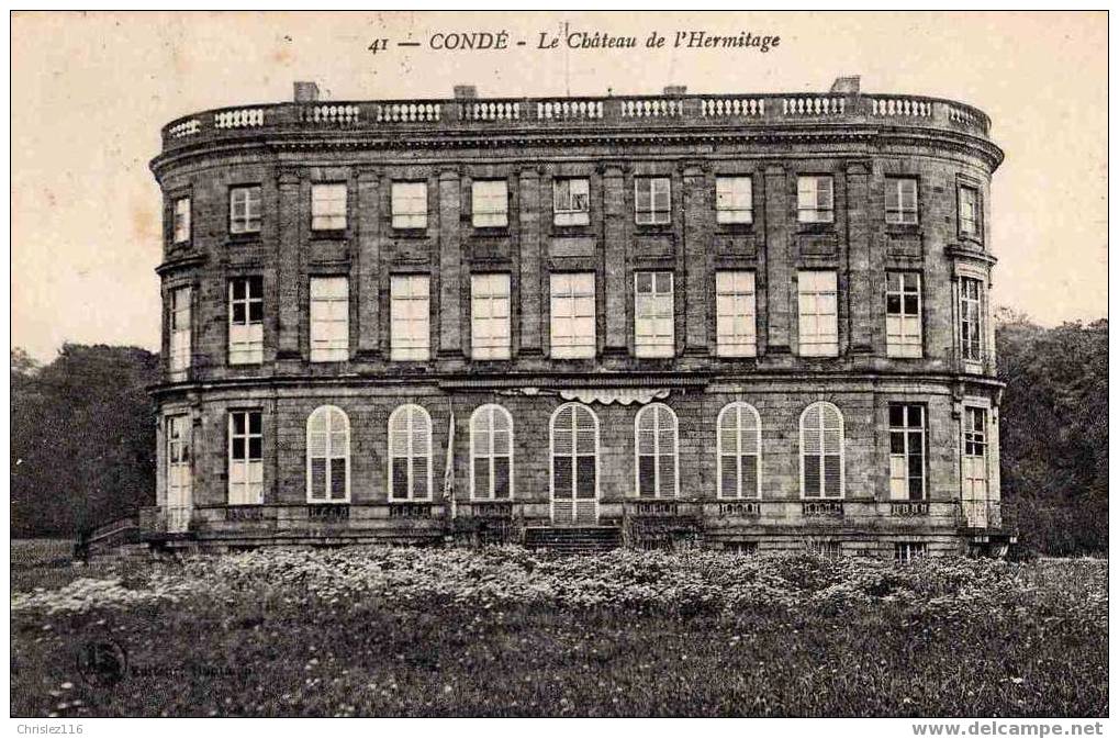 59 CONDE Château De L'Hermitage  Beau Plan - Conde Sur Escaut