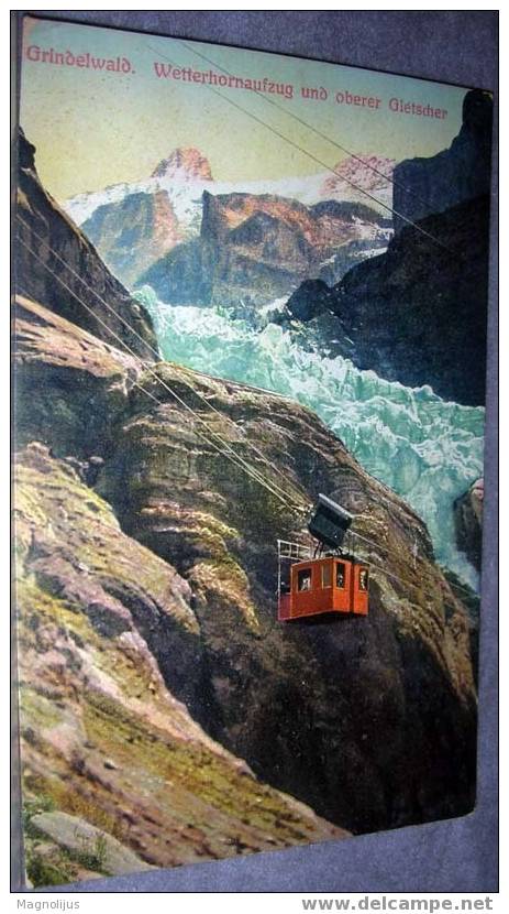 Switzerland,Grindelwald,Cable-car,Mountains,Gletscher,vintage Postcard - Grindelwald