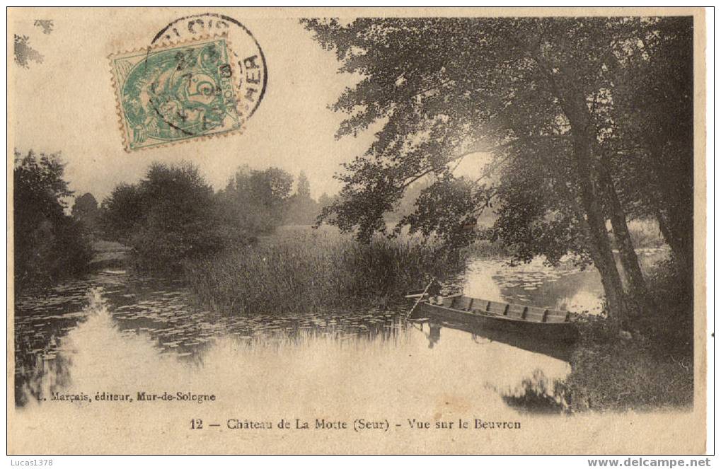 41 / CHATEAU DE LA MOTTE / VUE SUR LE BEUVRON / ANIMEE - Autres & Non Classés