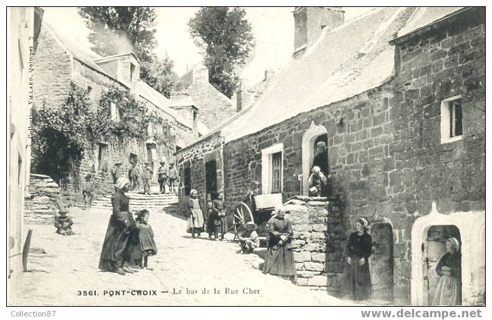 29 - FINISTERE - PONT CROIX - BAS De La RUE CHER - BELLE CARTE - Pont-Croix