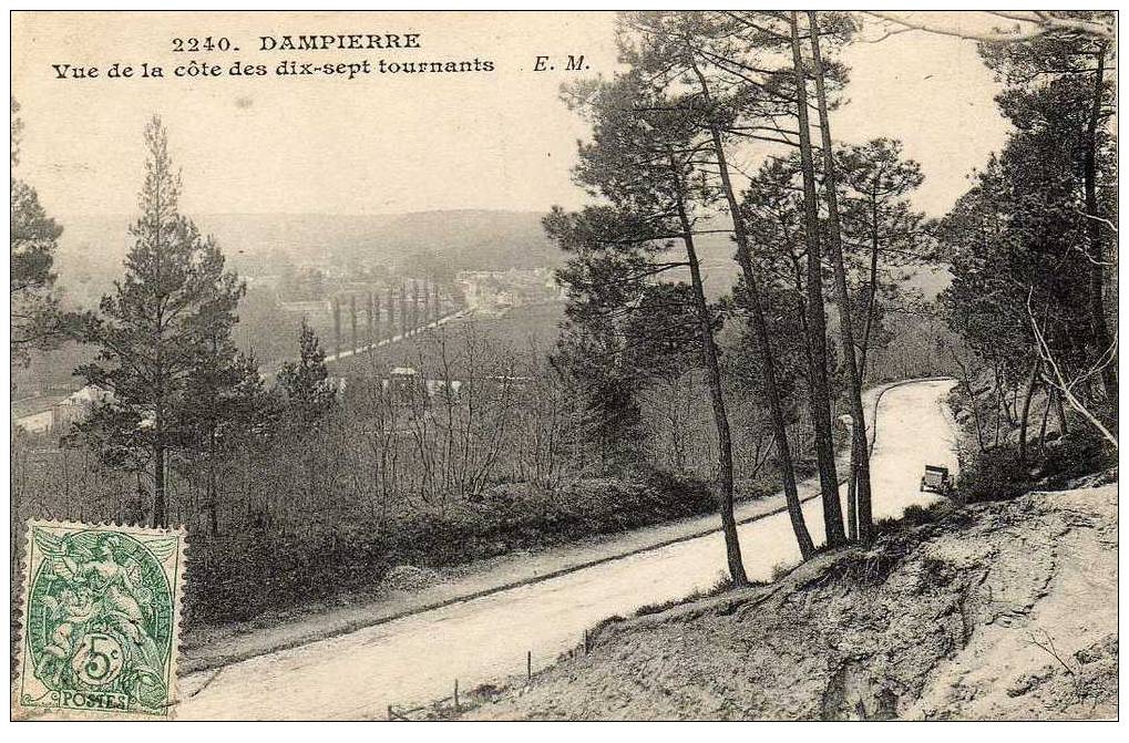 78 DAMPIERRE Vue Générale, Prise Cote Des 17 Tournants, Route, Ed EM 2240, 190? - Dampierre En Yvelines