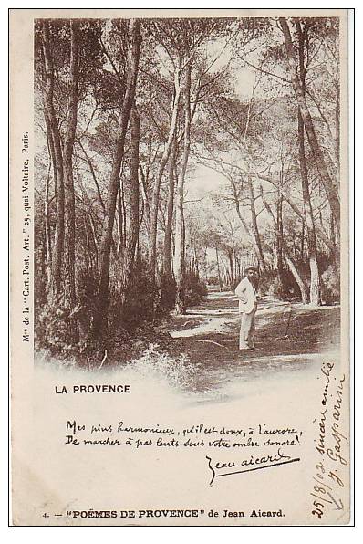 Célébrités - Ecrivains - Philosophie & Pensées - F624 - Ecrivain Jean Aicard - La Provence -  état - Ecrivains