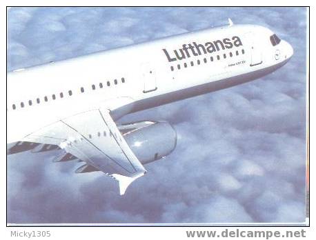 Lufthansa Airbus A321-100 - Ansichtskarte Unbeschriftet / View Card Mint (I295) - 1946-....: Moderne