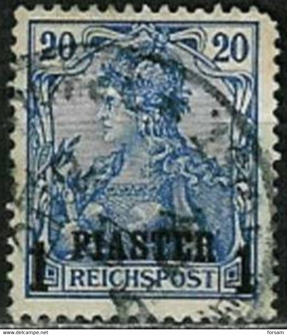 GERMAN POST IN TURKISH EMPIRE..1900..Michel # 14 I...used. - Turquie (bureaux)