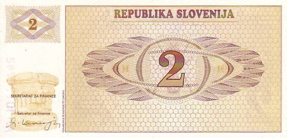 SLOVENIE   2Tolarjev  Daté De 1990   Pick 2a   ***** BILLET  NEUF ***** - Slovénie