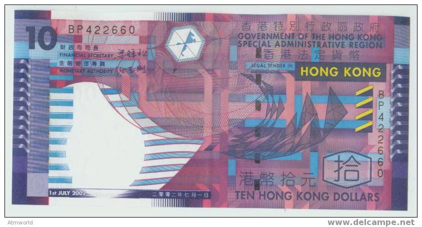HONG KONG --- HK$10 ------- 2002 ---- - Hongkong
