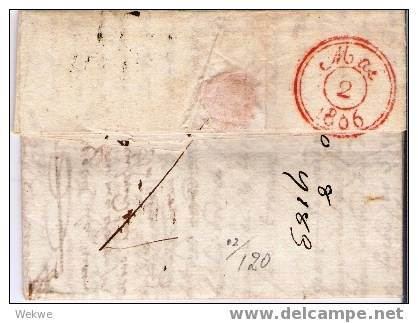 Nlc029 /- NIEDERLANDE -  Brief,  Rotterdam 1806 – Einzeiler Hollande Nach Paris - ...-1852 Prephilately
