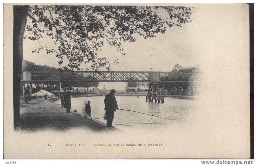 94..VAL DE MARNE..CHARENTON..PASSERELLE SUR LE CANAL DE ST MAURICE...NON. ECRITE....‹(•¿•)› - Charenton Le Pont