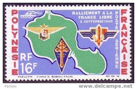 Polynésie  PA N° 8 *  TRES LEGERE Trace De Charnière - Unused Stamps