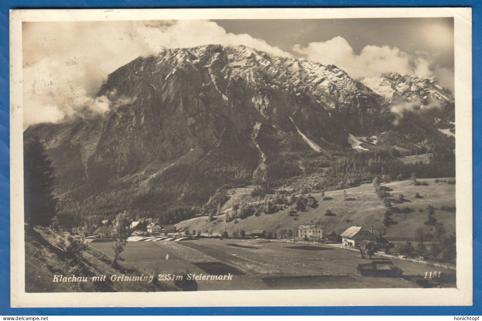 Österreich; Klachau Mit Grimm; Steiermark; Alpen; 1929; Bahnpost Zug 266 Selzthal Attnang Puchheim; Tauplitz - Tauplitz