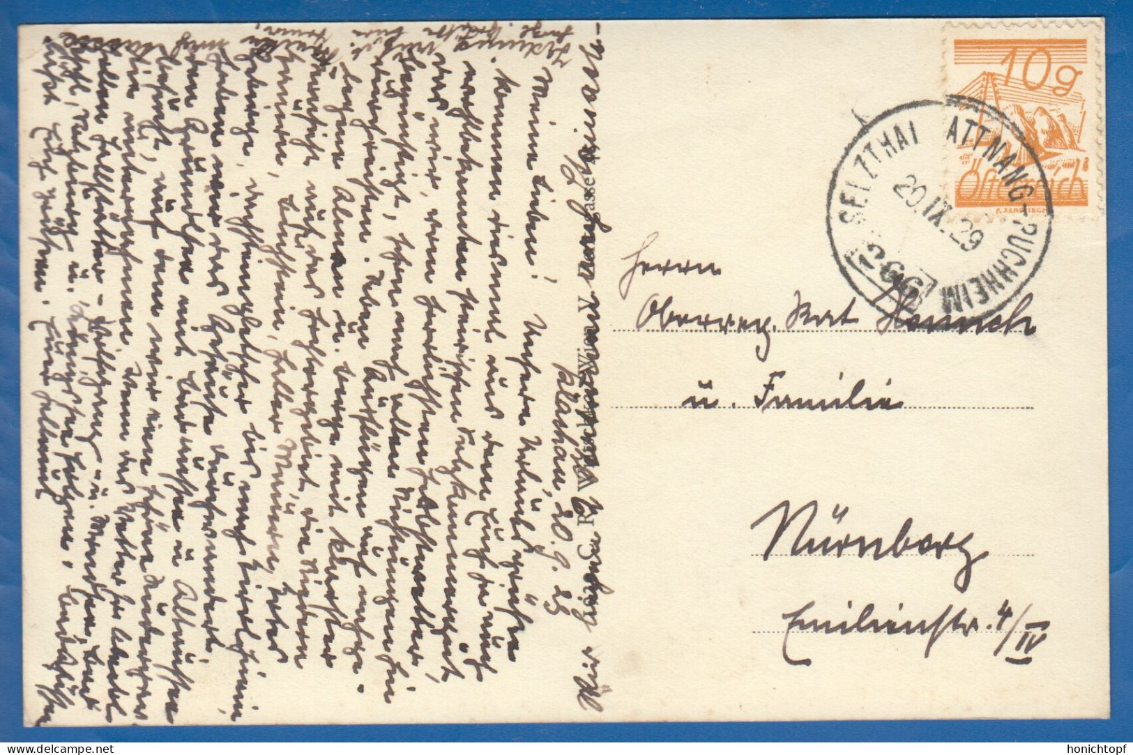 Österreich; Klachau Mit Grimm; Steiermark; Alpen; 1929; Bahnpost Zug 266 Selzthal Attnang Puchheim; Tauplitz - Tauplitz