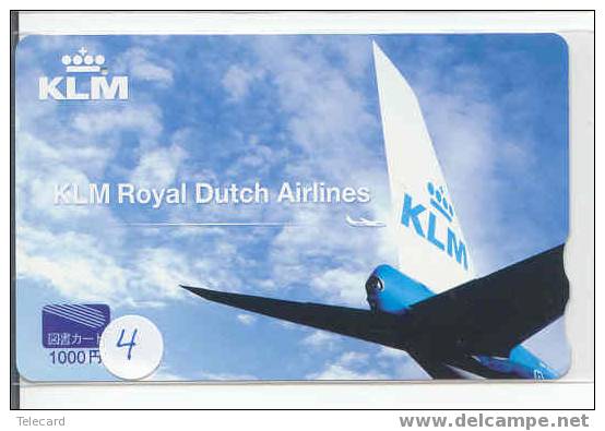 KLM Viegtuig - Airplane -  Avion -Jet - Avions - Aérienne - Flugzeug Op Telefoonkaart (4) - Avions