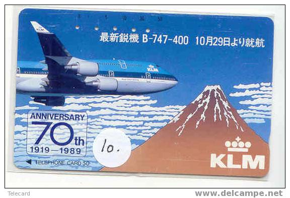 Telecarte KLM (10) Vliegtuig - Airplane -  Avion -Jet - Avions - Aérienne - Flugzeug RARE!! - Avions