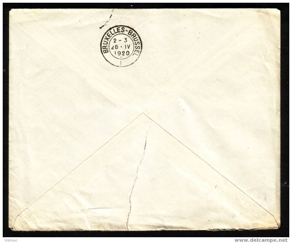 COB N°139Aa  Seul Sur Lettre - Obltération: "AYWAILLE - 27-IV-1920". - Cartas & Documentos