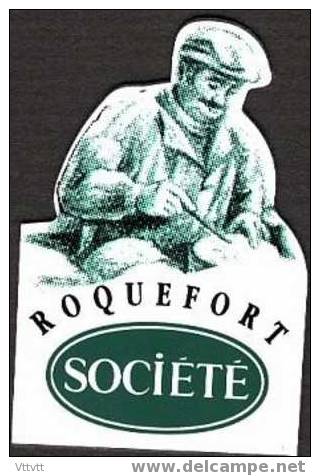 MAGNET FROMAGE ROQUEFORT SOCIETE (3,5 Cm Sur 5,5 Cm) - Publicitaires