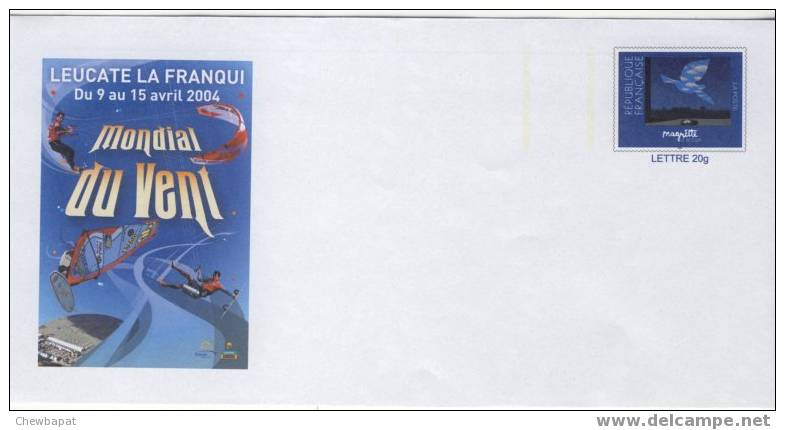 Pap Leucate La Franqui - Mondial Du Vent 2004 - Timbre Magritte - Prêts-à-poster: Repiquages Privés