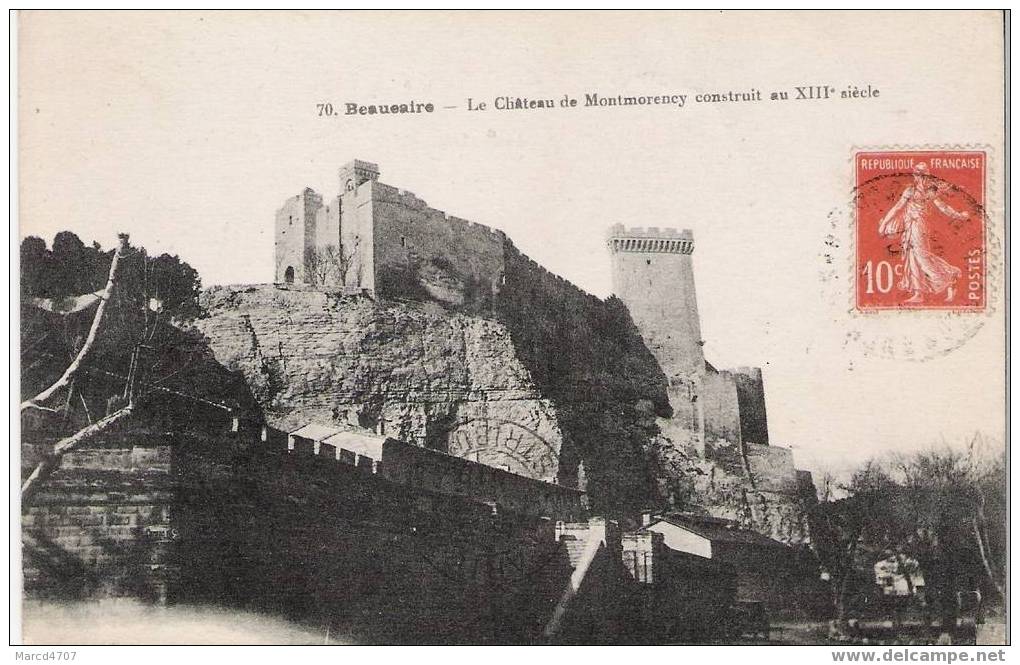 BEAUCAIRE 30 Proche Tarascon Le Chateau De Montmorency Construit Au XIII Siècle En Date Du 16-12-1919 - Beaucaire