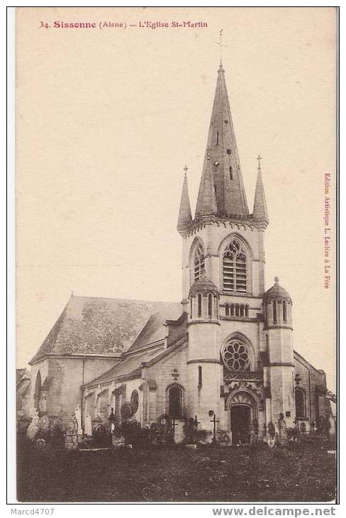 SISSONNE 02 L'Eglise Saint Martin ( Aisne ) - Sissonne