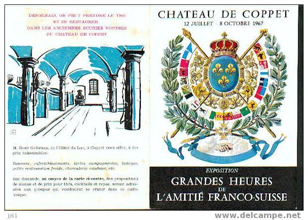 Coppet 3 Documents Sur Le  Chateau Scaner Que D'un Coté Année 1967/1968 - Coppet