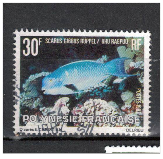 174 OB POLYNESIE "SCARUS GIBBUS POISSONS"  37/12 - Used Stamps