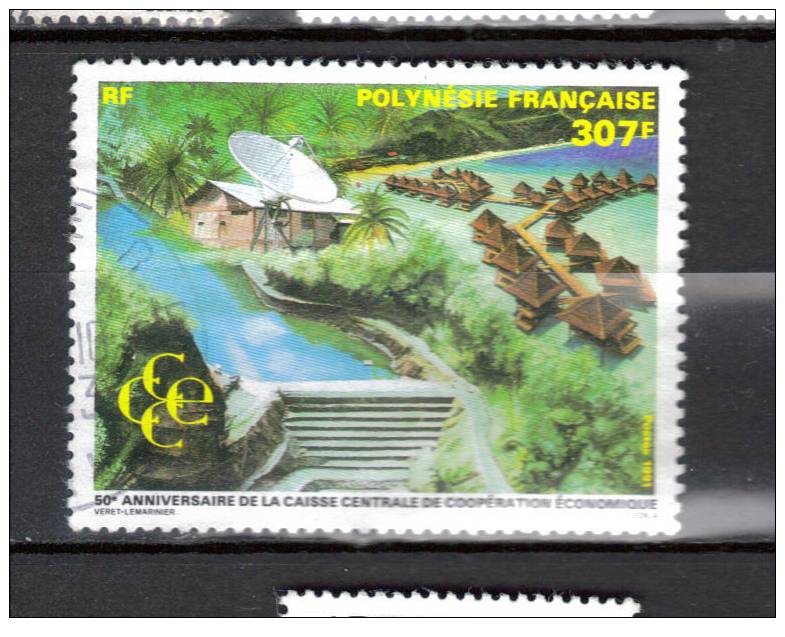 395 OB POLYNESIE "BARRAGE VILLAGEE"  37/12 - Used Stamps