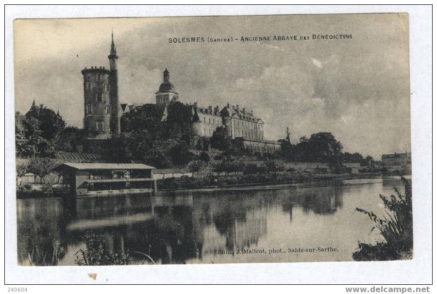 SOLESMES  --  ANCIENNE ABBAYE Des BENEDICTINS - Solesmes