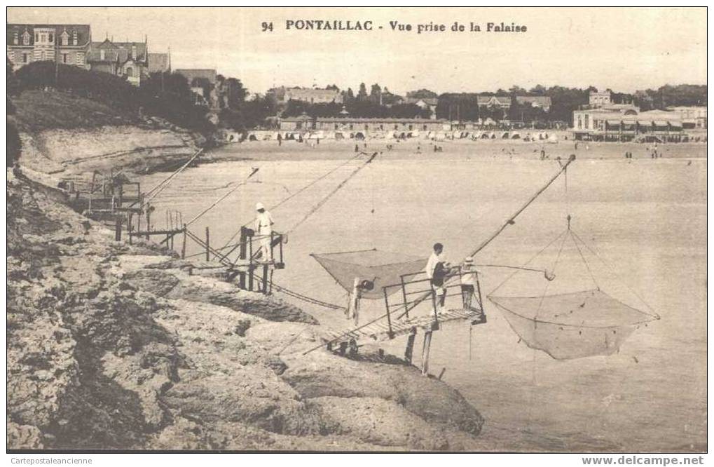 17 PONTAILLAC PECHE FILET BALANCIER VUE PRISE FALAISE Ed NVLLE GALERIES 94 Etat TTB Dest N/V /C1682 - Pont-l'Abbé-d'Arnoult