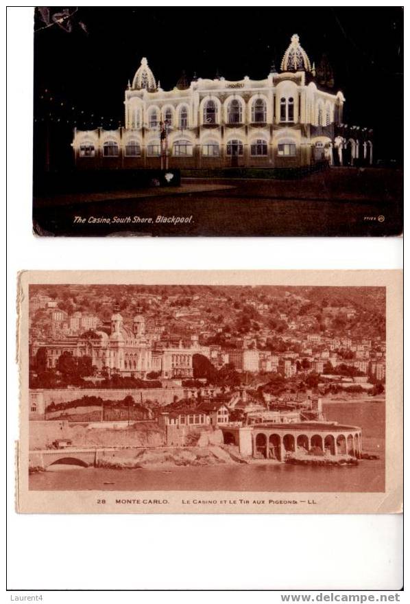 2 Carte De Casino / 2 Old Casino  Postcard - - Casinos