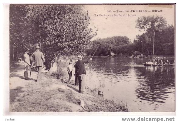 Pêche En Eau Douce , Pecheur , 45 , OLIVET , La Peche Aux Bords Du Loiret - Pêche