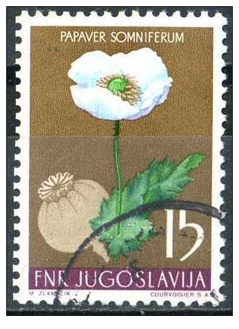 PIA - YUG - 1955 - Flore De La Yugoslavie  - (Un 671) - Usados