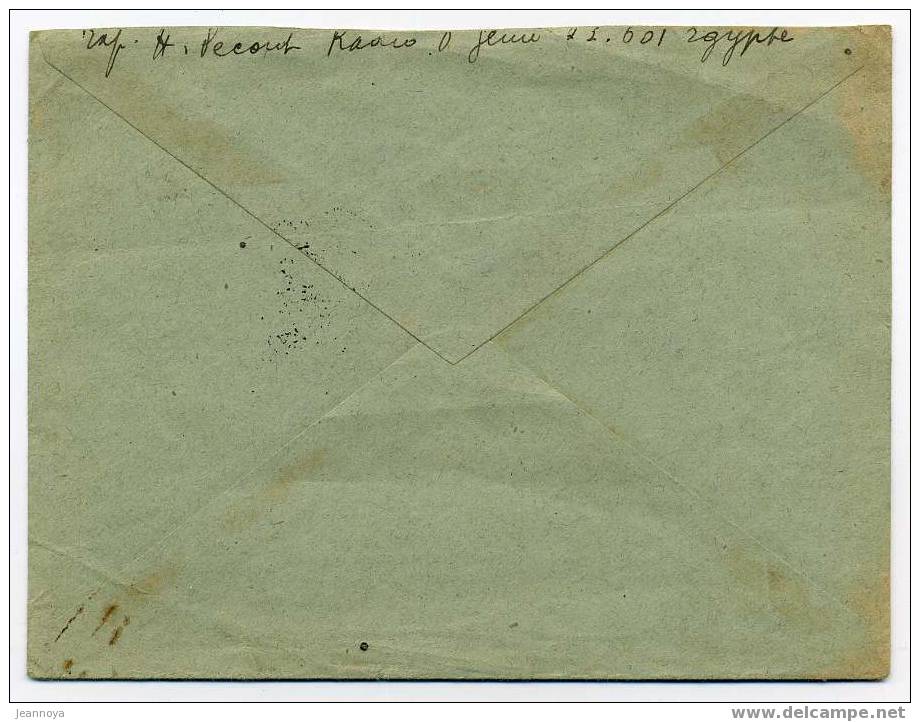 LETTRE EN FM OBL. C.A.D. "CORR. D'ARMÉES / PORT-SAID LE 5/9/1917" POUR LA FRANCE - Altri & Non Classificati